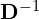 \mathbf{D}^{-1}